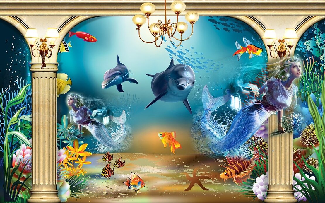 Schwimmen mit Delfinen